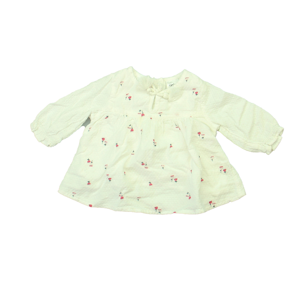 Anko Girls White | Pink | Flowers Dress size: 3-6 Months